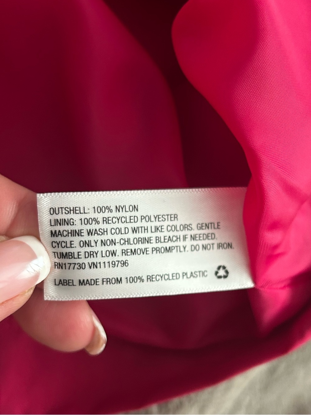 A New Day Women's Long Trench Coat -
Vibrant Magenta Pink size XL - Picture 6 of 6